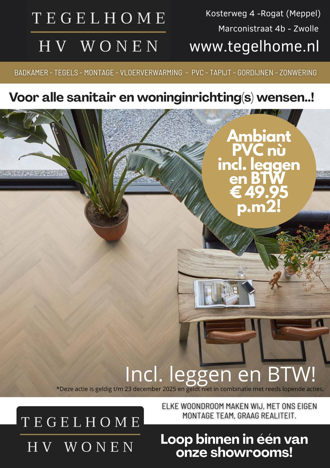 Tegelhome actie Ambiant PVC vloeren