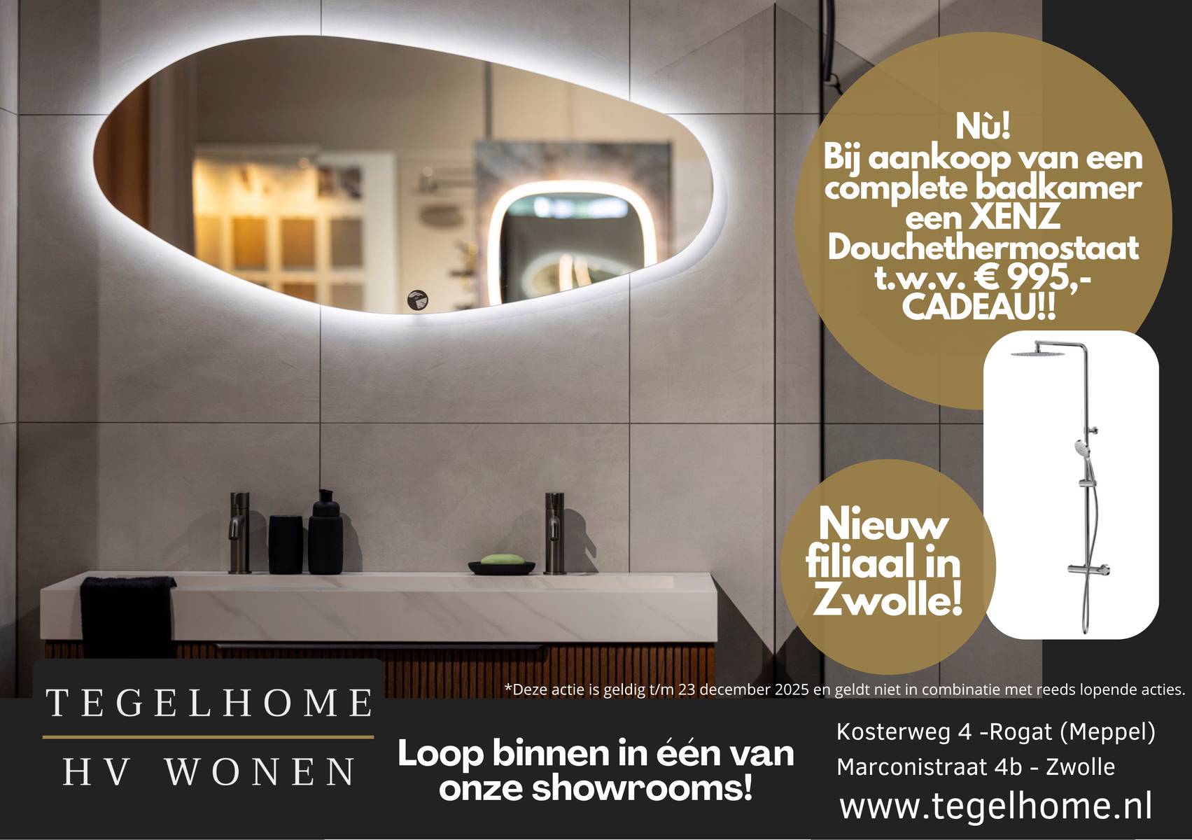 Tegelhome actie Xenz thermostaat